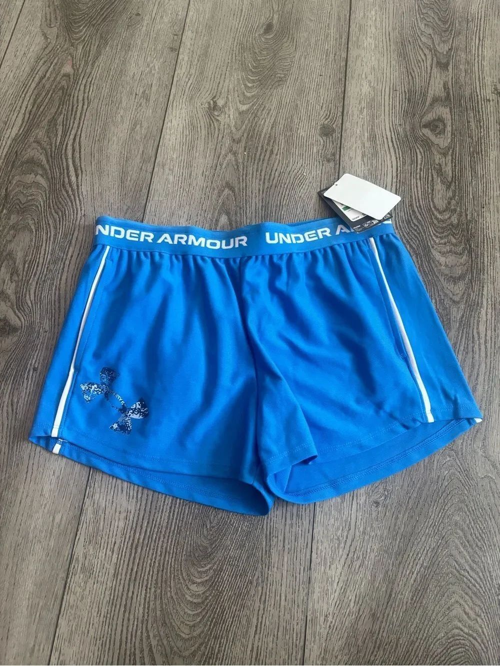 Under Armour girls Blue Performance Shorts